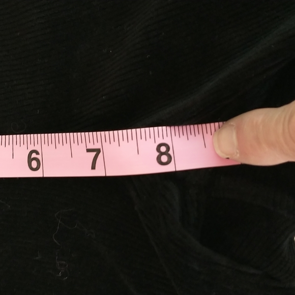 HUE Black pullon stretch corduroy legging pants , sz S - Picture 10 of 13